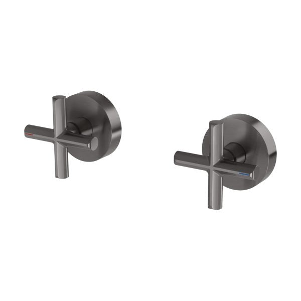 Phoenix Vivid Slimline Plus Wall Top Assemblies Available with Standard and Extended Spindles, Brushed Carbon