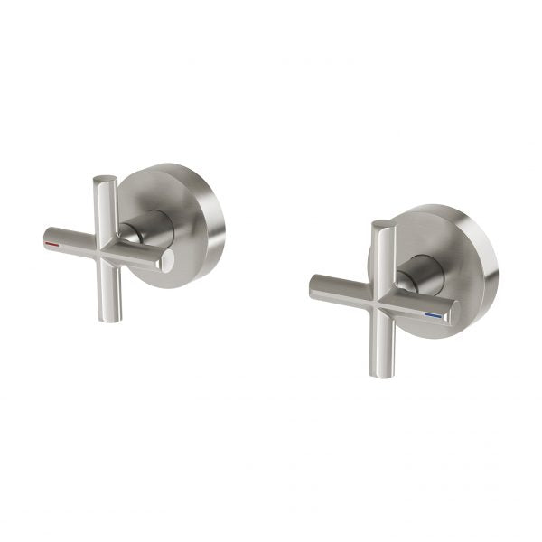 Phoenix Vivid Slimline Plus Wall Top Assemblies Available with Standard and Extended Spindles | Brushed Nickel |