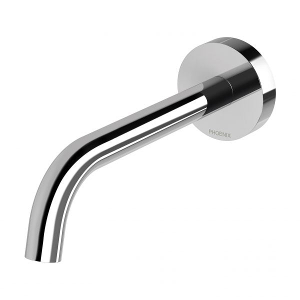 Phoenix Vivid Slimline Plus Wall Basin/ Bath Outlet 180mm, Chrome