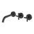 Phoenix Vivid Slimline Plus Wall Basin/ Bath Hostess Set 180mm | Matte Black |