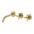 Phoenix Vivid Slimline Plus Wall Basin/ Bath Hostess Set 180mm | Brushed Gold |
