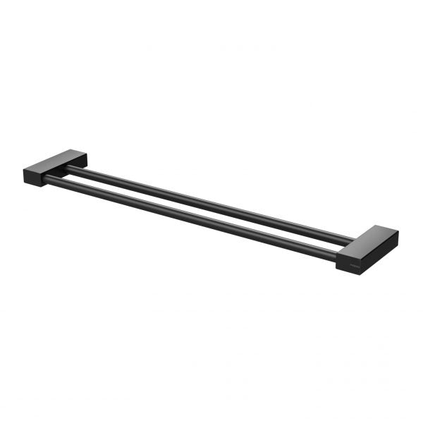 Phoenix Lexi MKII Double Towel Rail 600mm, Matte Black