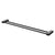 Phoenix Lexi MKII Double Towel Rail 800mm | Matte Black |
