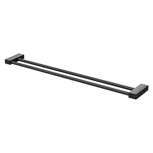 Phoenix Lexi MKII Double Towel Rail 800mm, Matte Black