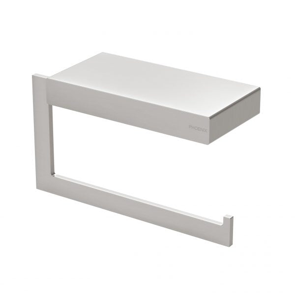 Phoenix Lexi MKII Toilet Roll Holder, Brushed Nickel