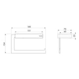 Phoenix Lexi MKII Toilet Roll Holder | Chrome |