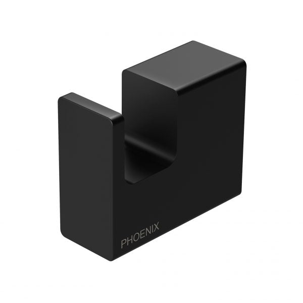 Phoenix Lexi MKII Robe Hook, Matte Black