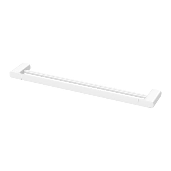 Phoenix Nuage Double Towel Rail 600mm, Matte White