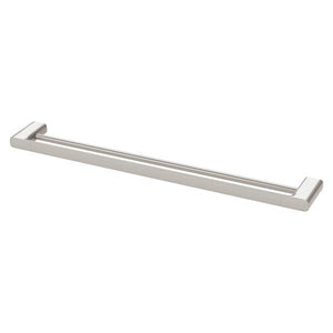 Phoenix Nuage Double Towel Rail 800mm | Brushed Nickel |