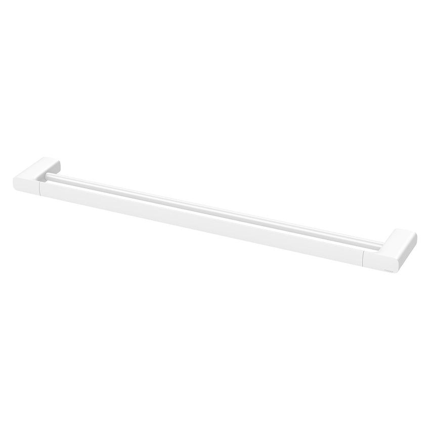 Phoenix Nuage Double Towel Rail 800mm | Matte White |