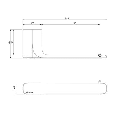 Phoenix Nuage Toilet Roll Holder | Chrome |