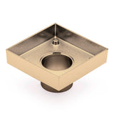 Brass Tile Insert Floor Waste | 50mm Outlet, Brushed Brass (Gold)