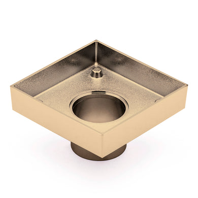 Brass Tile Insert Floor Waste | 50mm Outlet, Brushed Brass (Gold)