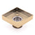 Brass Tile Insert Floor Waste | 50mm Outlet, Brushed Brass (Gold)