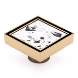 Brass Tile Insert Floor Waste | 50mm Outlet, Brushed Brass (Gold)