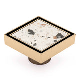 Brass Tile Insert Floor Waste | 50mm Outlet, Brushed Brass (Gold)