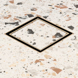 Brass Tile Insert Floor Waste | 50mm Outlet, Brushed Brass (Gold)