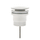 Dome Pop Up Waste, Universal 32mm/40mm, Suits Overflow and Non-Overflow, Gloss White