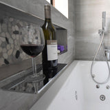 Cascada Shelf Waterfall Bath Spout, Polished Chrome