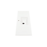 Una 1500mm Vanity Top with Single Integrated Sink and Overflow, Gloss White