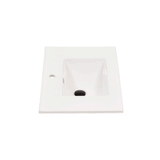 Una 750mm Vanity Top with Single Integrated Sink and Overflow, Gloss White