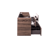 Alles Plus 1500mm Floor Standing Vanity Cabinet | Legna Noir Woodgrain | *Clearance