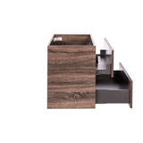 *Clearance* Alles Plus 900mm Wall Hung Vanity Cabinet | Legna Noir Woodgrain |