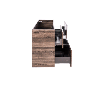 *Clearance* Alles Plus 1800mm Floor Standing Vanity Cabinet | Legna Noir Woodgrain |