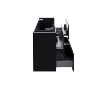 *Clearance* Alles Plus 1800mm Floor Standing Vanity Cabinet | Satin Black |