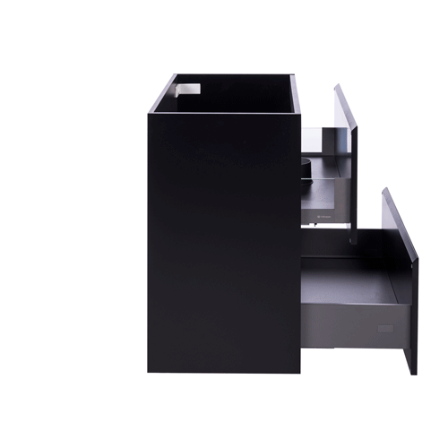 Alles Plus 900mm Floor Standing Vanity Cabinet | Satin Black |