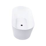 Brighton Slim 1500mm Oval Freestanding Bath, Gloss White *Clearance Stock*