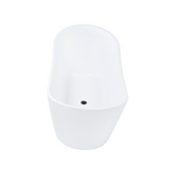 Sorriso 1600mm Double High Back Freestanding Bath, Matte White *Clearance Stock*