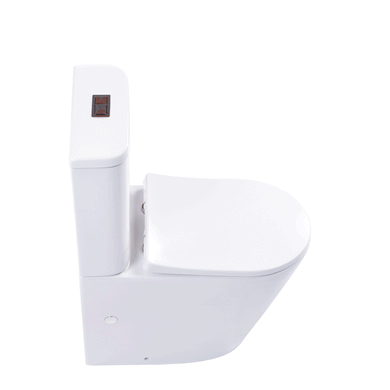Viano Rimless Back to Wall Toilet Suite | Gloss White |