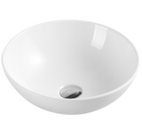 Oasis Slim MK2 Round 400mm Above-Counter Basin, Gloss White
