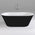 Brighton 1600mm Oval Freestanding Bath | Gloss Black and White | *Clearance Stock*