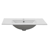 Una 750mm Vanity Top with Single Integrated Sink and Overflow, Gloss White