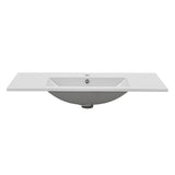 Una 900mm Vanity Top with Single Integrated Sink and Overflow, Gloss White