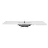 Una 1500mm Vanity Top with Single Integrated Sink and Overflow, Gloss White