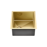 Retto 450mm x 450mm x 230mm Stainless Steel Sink | Brushed Brass (gold) |