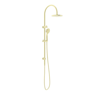 Nero Mecca Twin Shower with Air Shower | Brushed Gold |