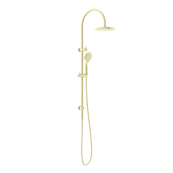 Nero Mecca Twin Shower with Air Shower | Brushed Gold |