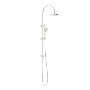 Nero Mecca Twin Shower with Air Shower | Brushed Nickel |