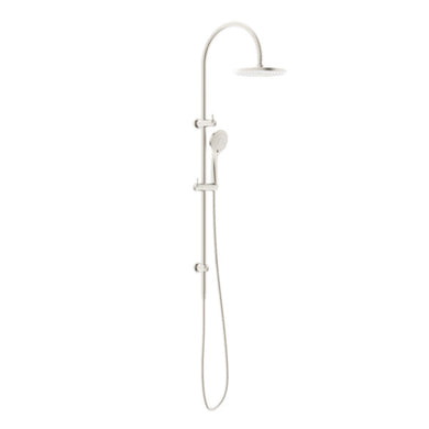 Nero Mecca Twin Shower with Air Shower | Brushed Nickel |