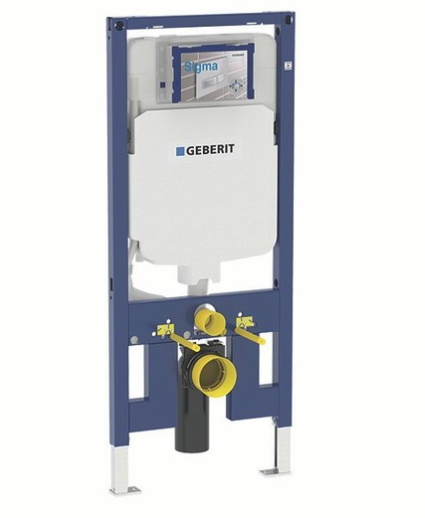 Geberit Sigma8 Duofix Frame with Concealed In-Wall Cistern for Wall Hung Toilet Pans