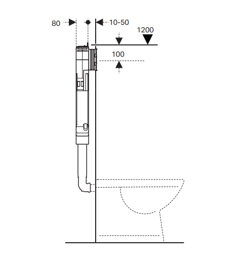 Geberit Sigma8 Concealed In-Wall Cistern
