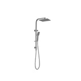 Nero Celia/Bianca Twin Shower Set Square Head | Gun Metal |