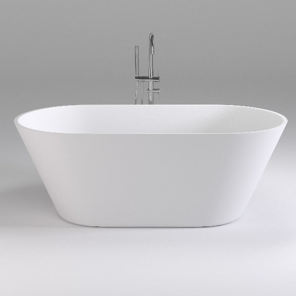 Brighton 1600mm Oval Freestanding Bath, Gloss White