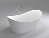 Sorriso 1600mm Double High Back Freestanding Bath, Matte White *Clearance Stock*