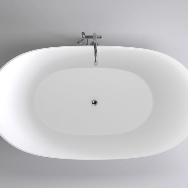 Sorriso 1600mm Double High Back Freestanding Bath, Gloss White