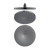 Nero Opal Shower Head | Graphite |